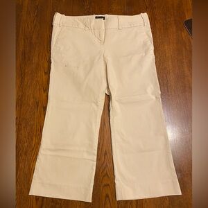 The Limited Drew Fit Capri Pants, size 12, cream colored